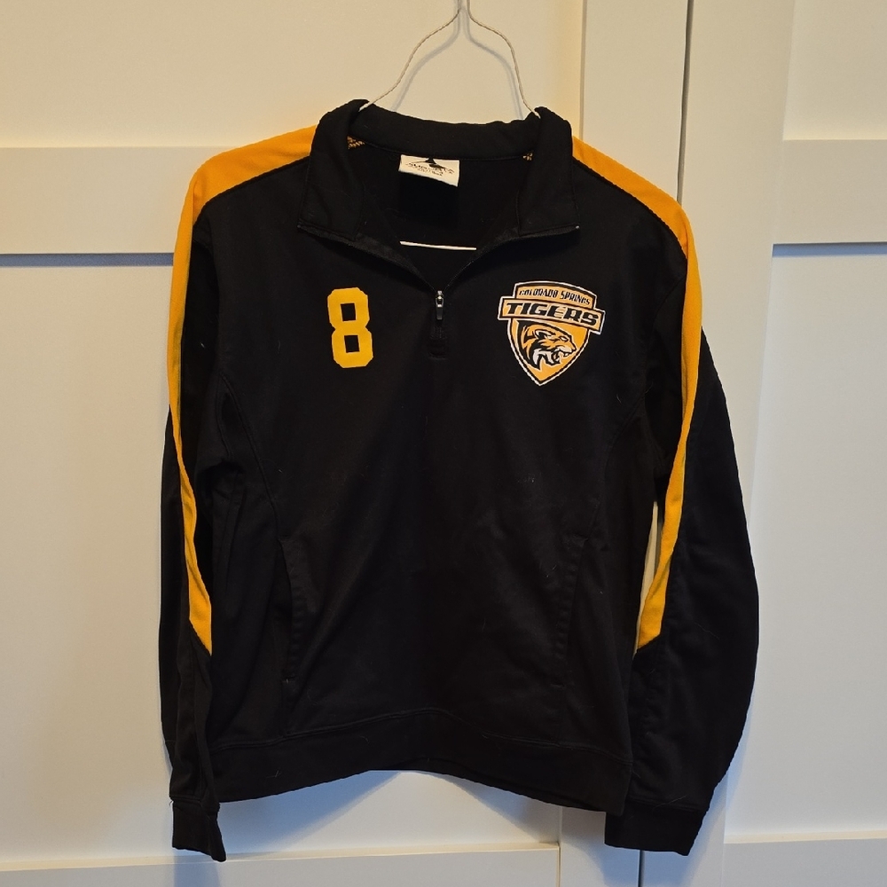 Augusta Sportswear Black and Yellow Kids Sweatshirt